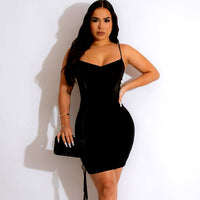 Sleeveless Slim Fit Bodycon Sexy Midi Dress