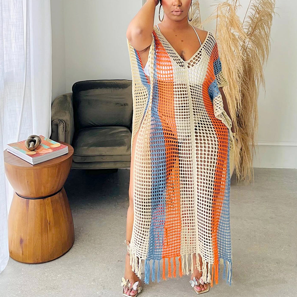 Summer Hand Hooked Tassel Beach Dress