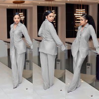 Long Sleeve Ultra Soft Ribbed Cuffs Casual Suit