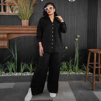 Loose Fit Long Sleeve Comfortable Home Pajama Set