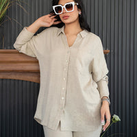 Loose Fit Long Sleeve Comfortable Home Pajama Set