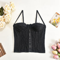 Sleeveless Corset Style Slim Fit Tank Top