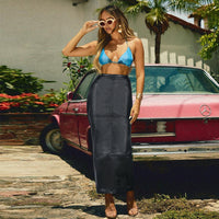 Sexy Hip Wrapped Slim Fit Maxi Skirt