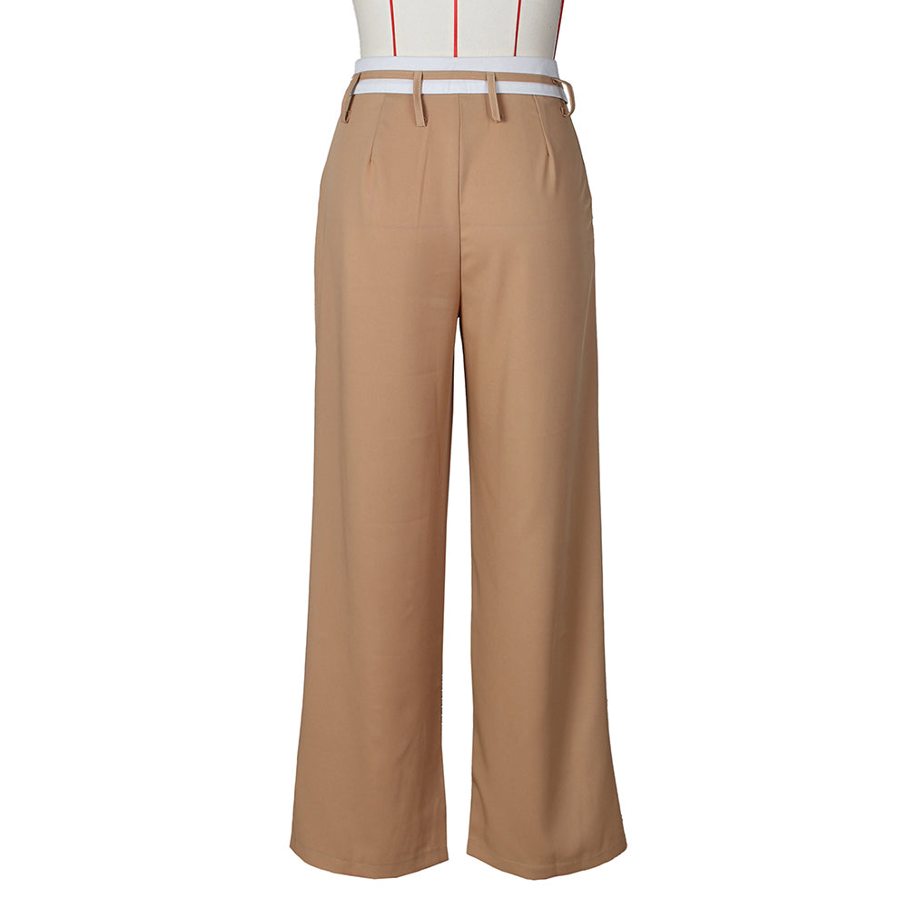 Retro Drape Loose Fit Straight Casual Long Pants